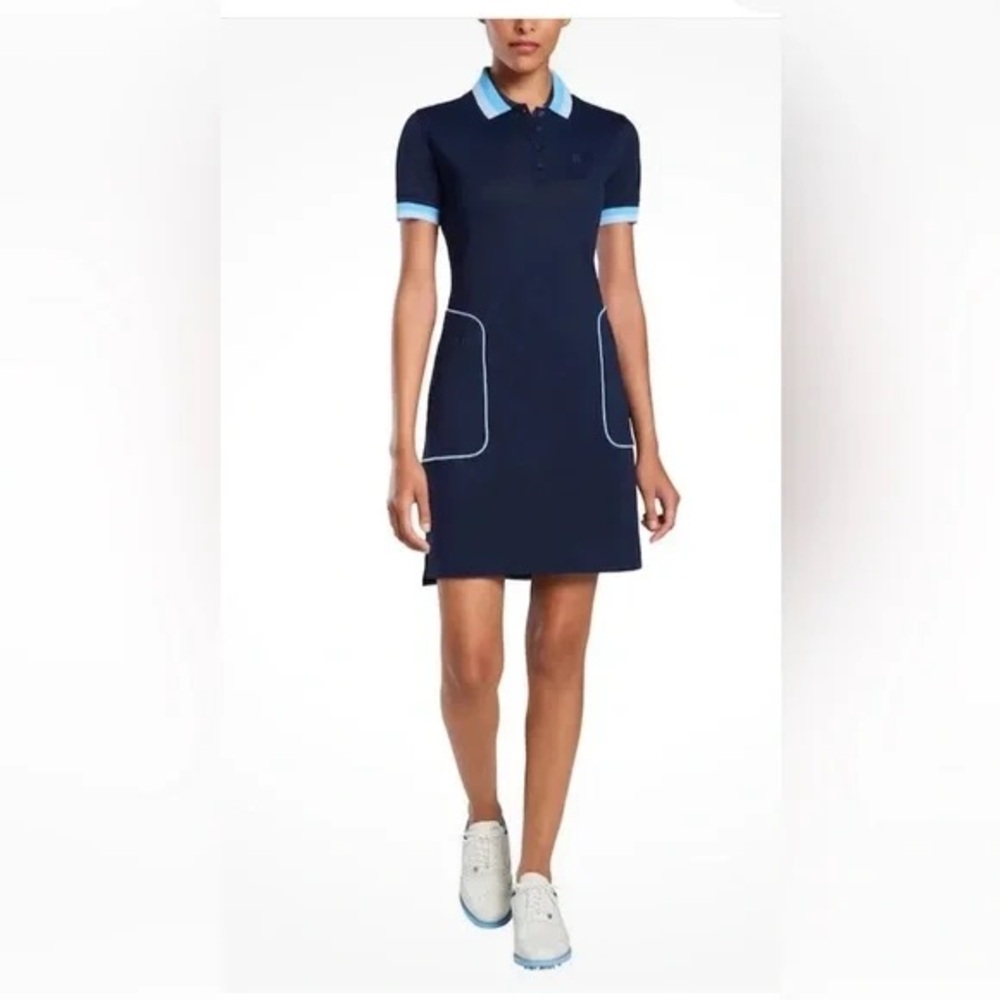 G/Fore Polo Dress L Large Twilight Short Sleeve Womens Golf GFore